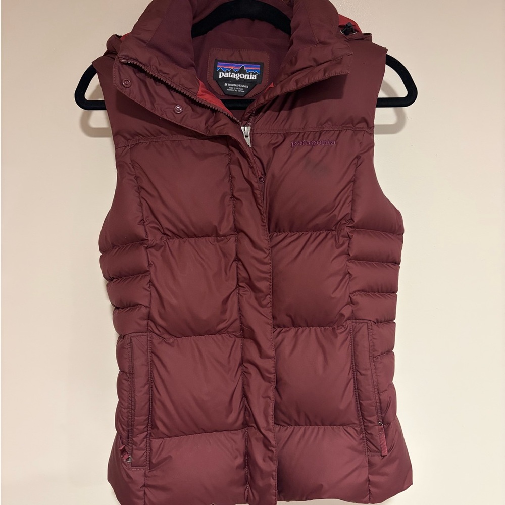 Patagonia Women's Burgundy Puffer Vest